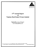17th Annual Report of Neptune Real Estate Private Limited